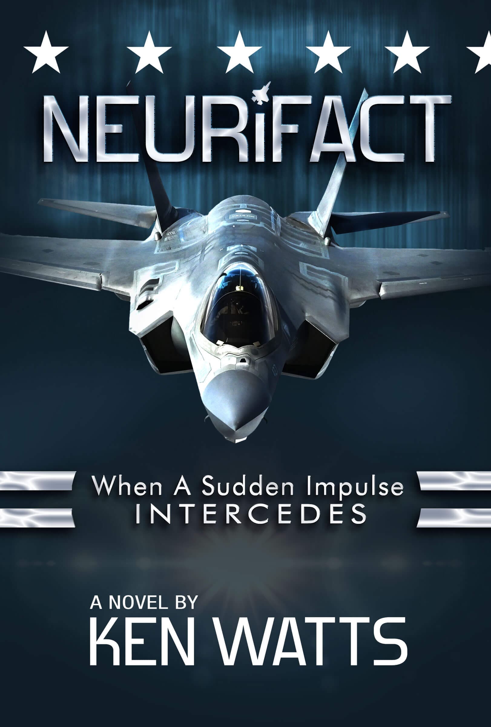 A book cover with an airplane in the background.